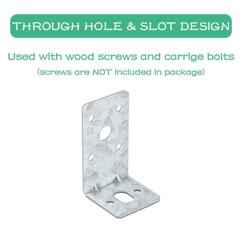 MOZCORN 20 Pack Small L Corner Brackets for Wood 90 Degree Angle Brackets, Adjustable Corner Brace, Anti-Rust and Reinforcing, 2MM Thickness,1.57x1.57x2.76in - Image 5